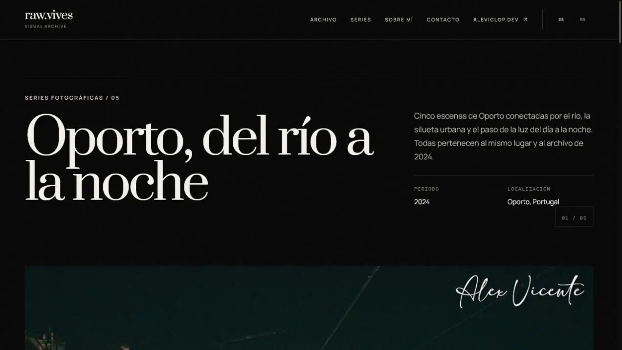 Series page
